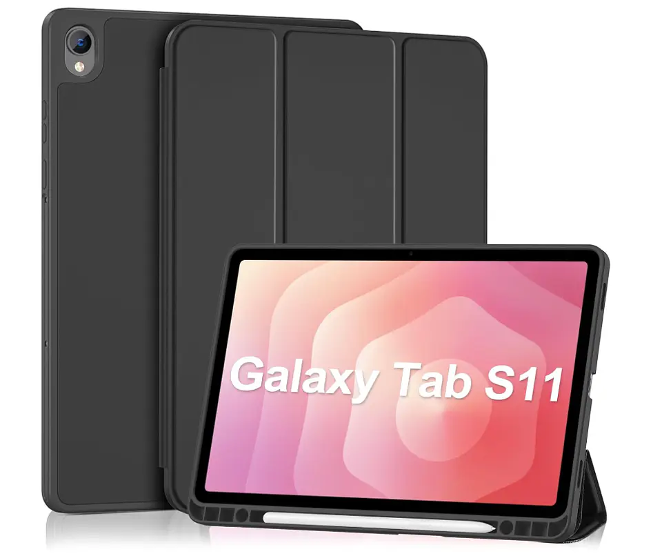 Carcasa Smart Cover Ranura Para Tablet Samsung S11 11 Negro 1