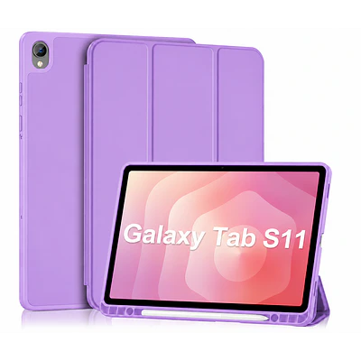 Carcasa Smart Cover Ranura Para Tablet Samsung S11 11 Lila