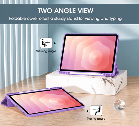 Carcasa Smart Cover Ranura Para Tablet Samsung S11 11 Lila