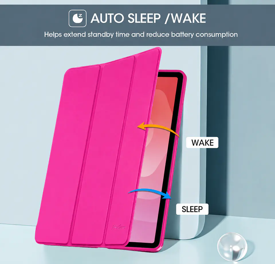 Carcasa Smart Cover Ranura Para Tablet Samsung S11 11 Fucsia 5