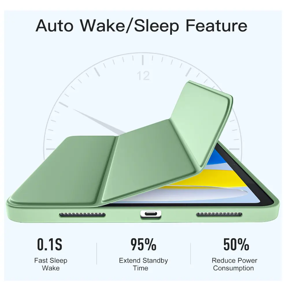 Carcasa Smartcover Ranura Para iPad Air 4ta 5ta 10.9 Verde