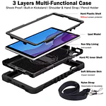 Funda Carcasa Antigolpes 360 Para iPad Air 11 M2 Con Correa
