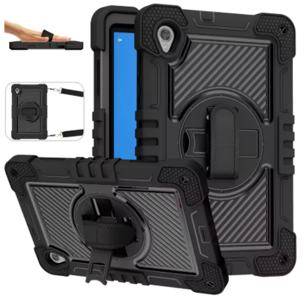 Funda Carcasa Antigolpes 360 Para iPad Air 11 M4 Con Correa