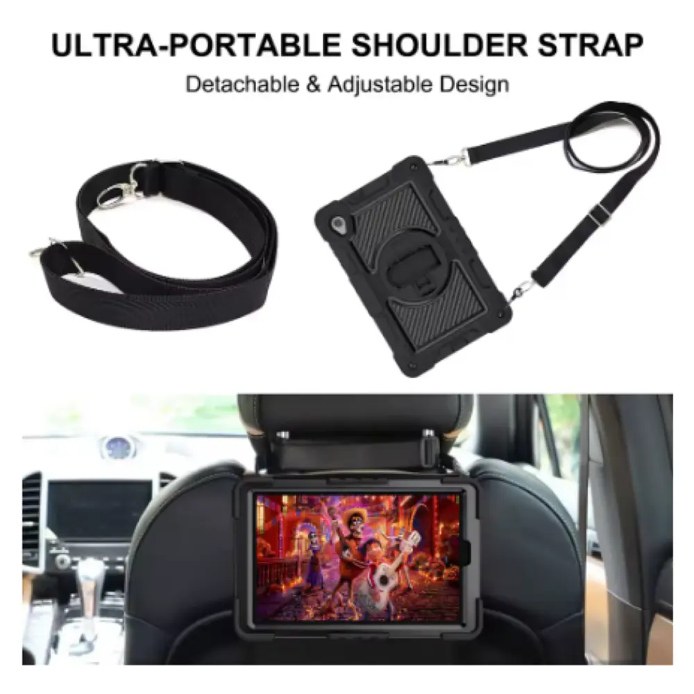 Funda Carcasa Antigolpes 360 Para iPad Air 11 M4 Con Correa