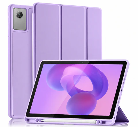 Carcasa Smart Cover Ranura Para Tablet Idea Tab 11 Lila