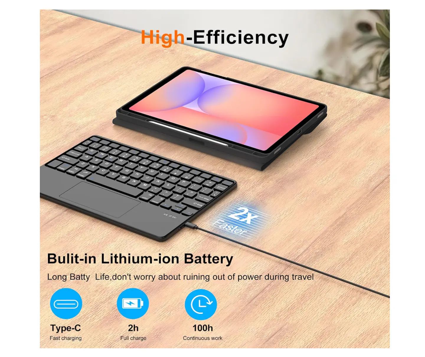 Funda + Teclado Negro iPad Air 4ta - 5ta Gen 10.9