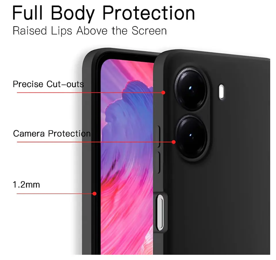 Carcasa Funda Para Xiaomi Poco X7 Pro 5g Silicona 2