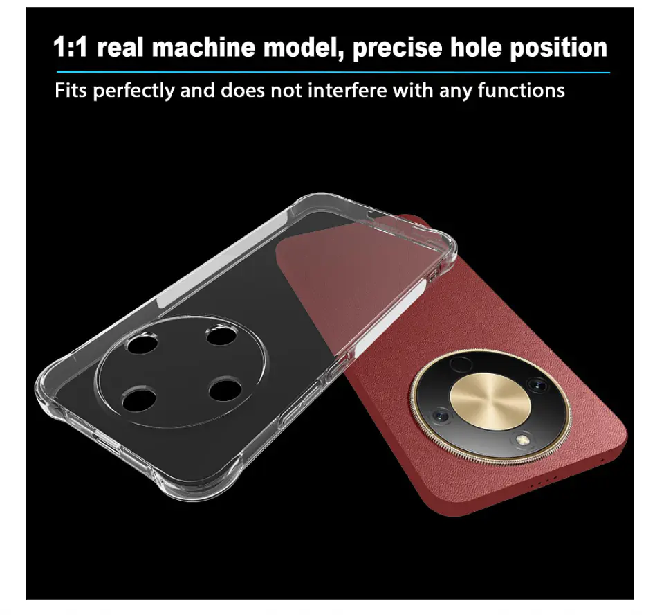 Carcasa Para Honor Magic8 Lite Transparente Reforzada 5