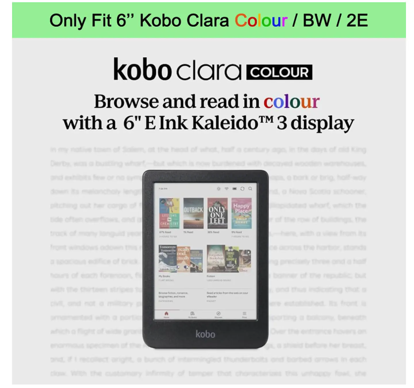 Protector De Pantalla Para Kobo Clara BW Colour 2024 6 Pulgada 6