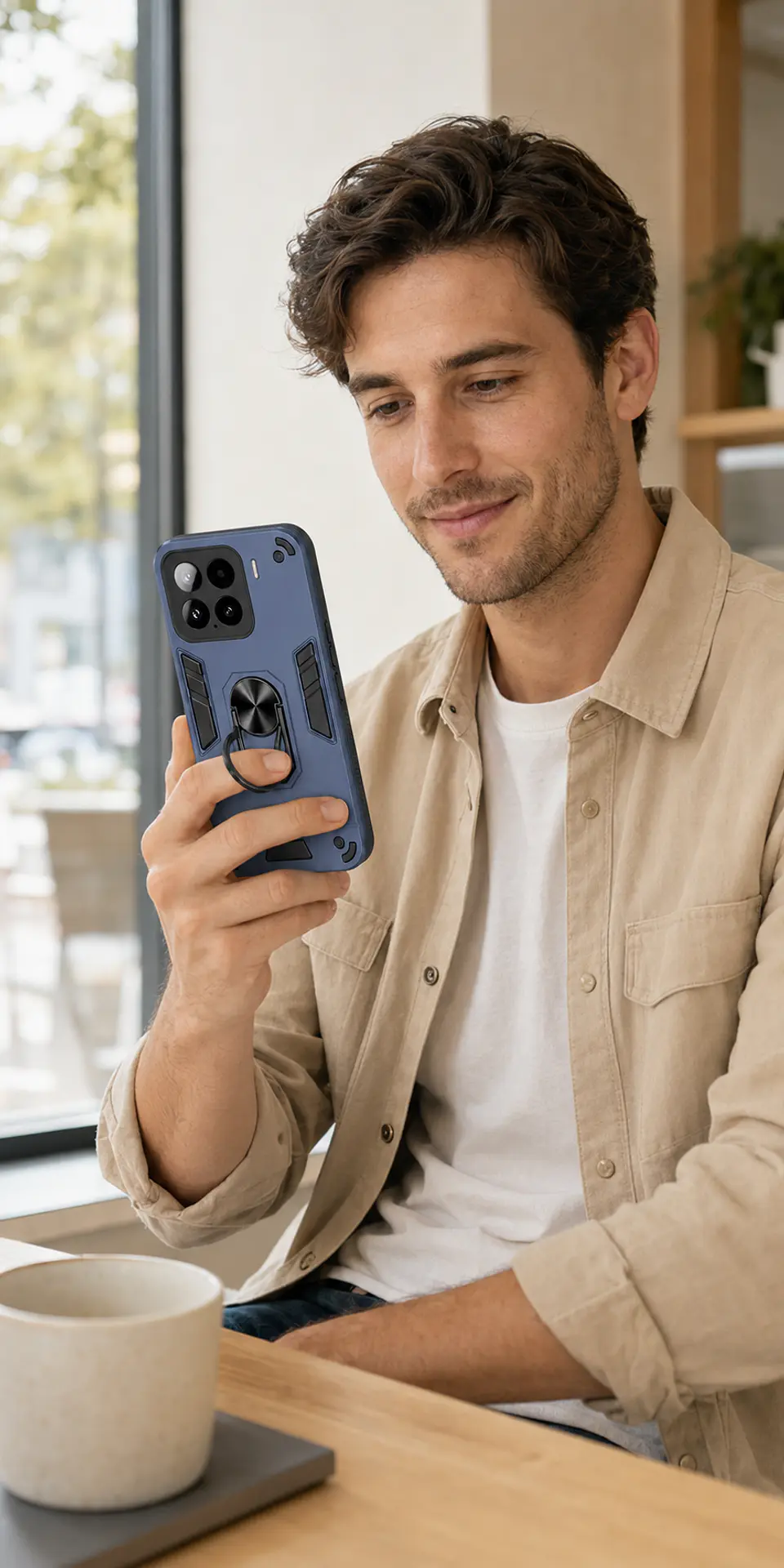 Carcasa Para Xiaomi 17T Pro 5g Anti Golpes Anillo Azul 4
