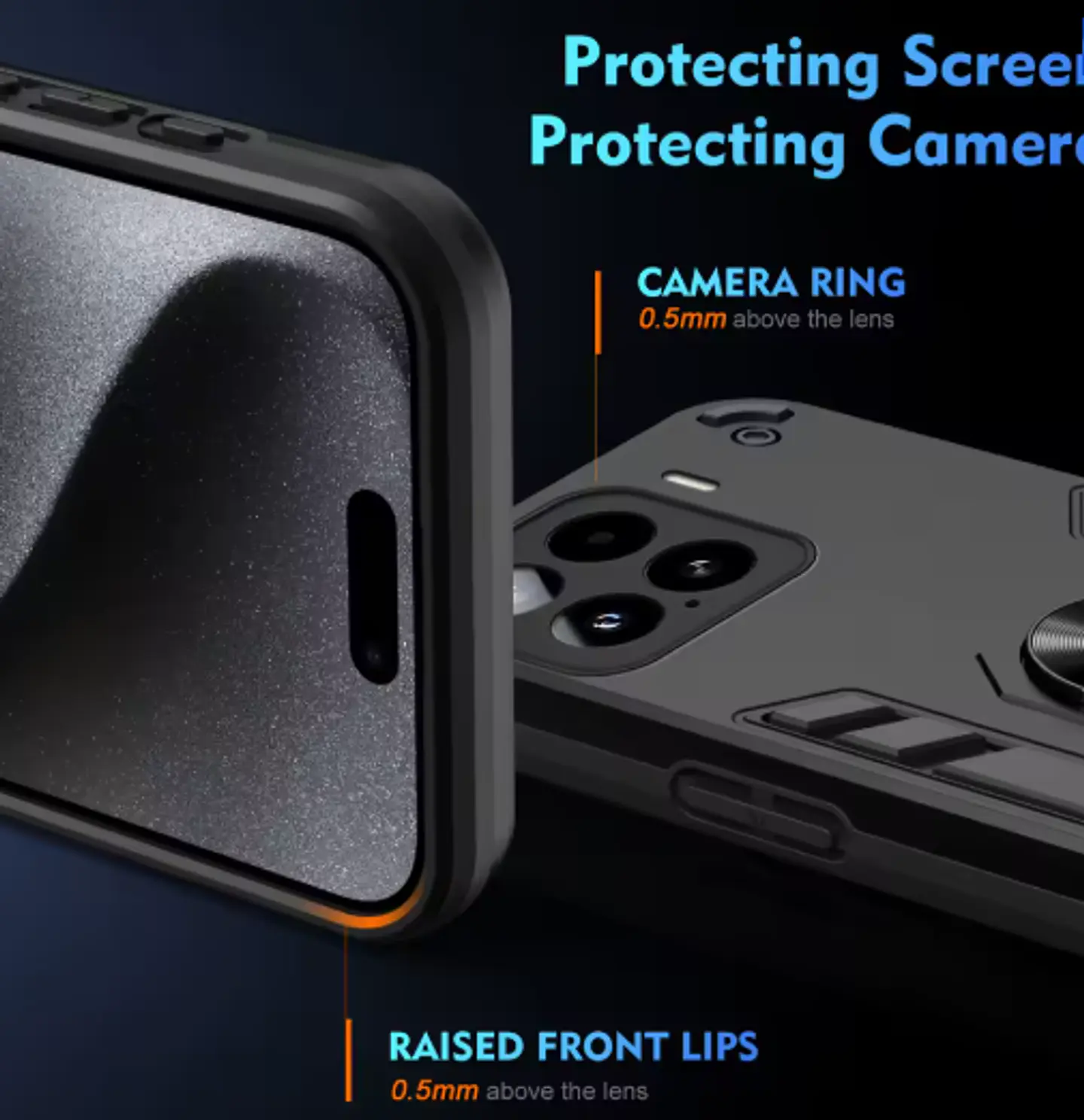 Carcasa Para Xiaomi 17T Pro 5g Anti Golpes Anillo Negro 6