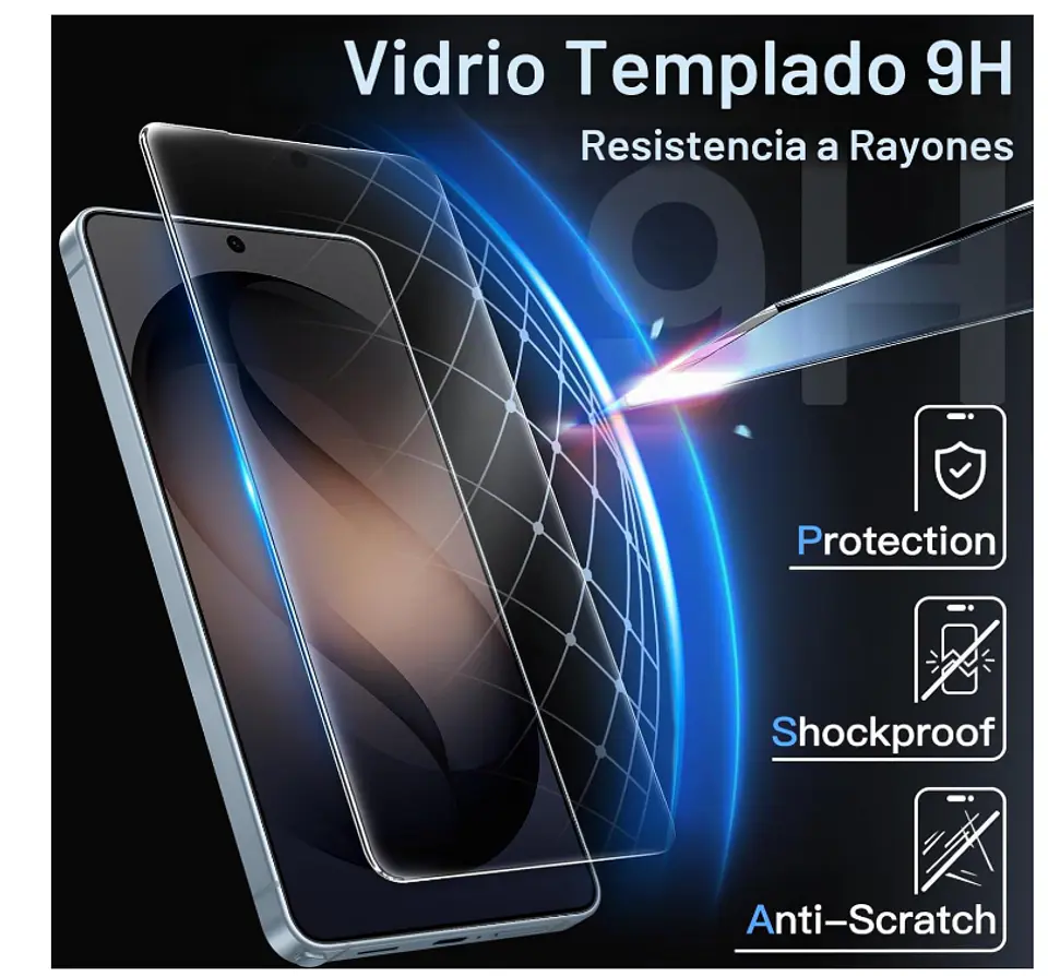 Mica Lámina Vidrio Templado Completa Para Samsung S26 4