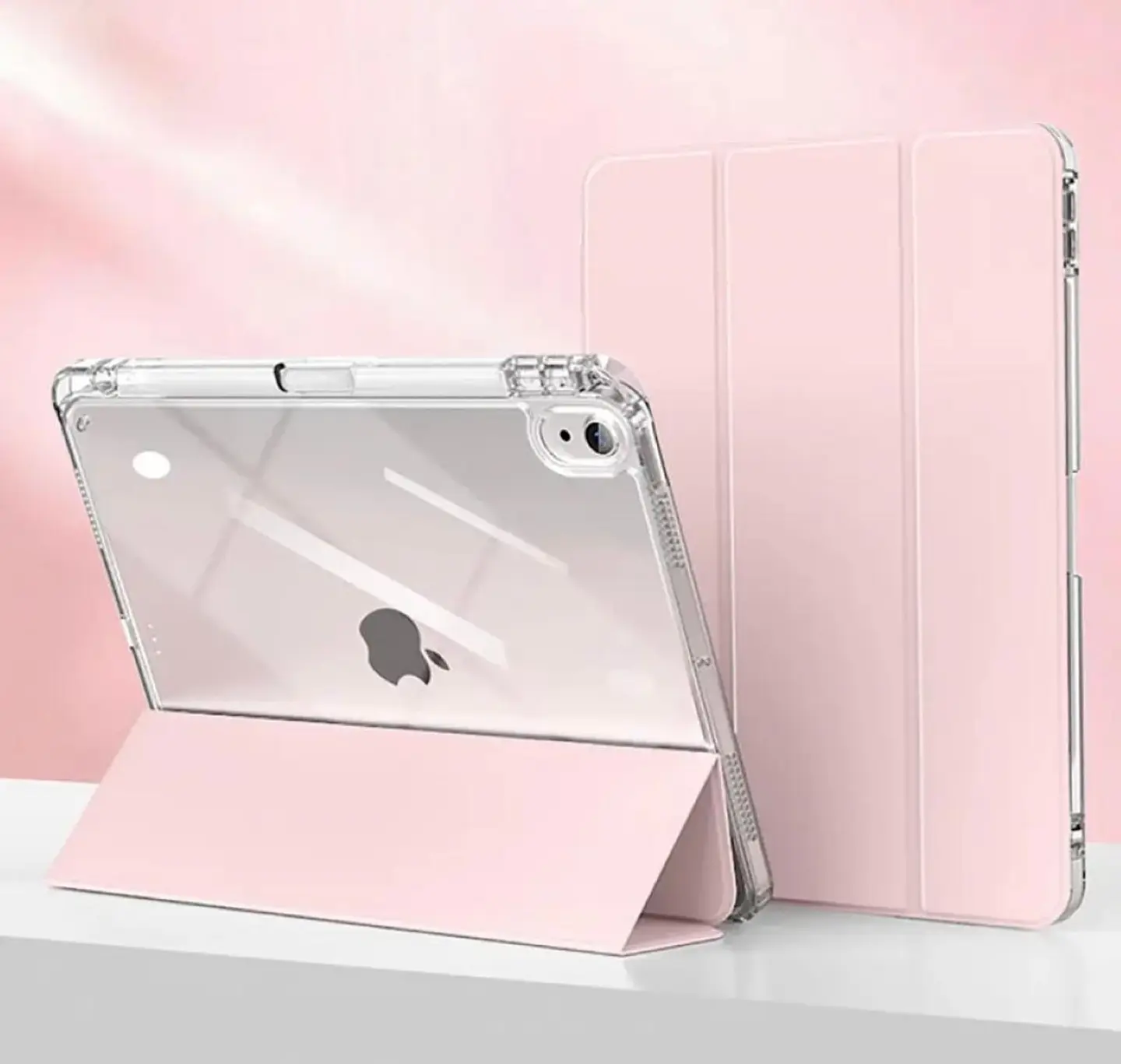 Carcasa Smart Cover Clear Para iPad A16 11th Gene 11 2025 Rosado 3
