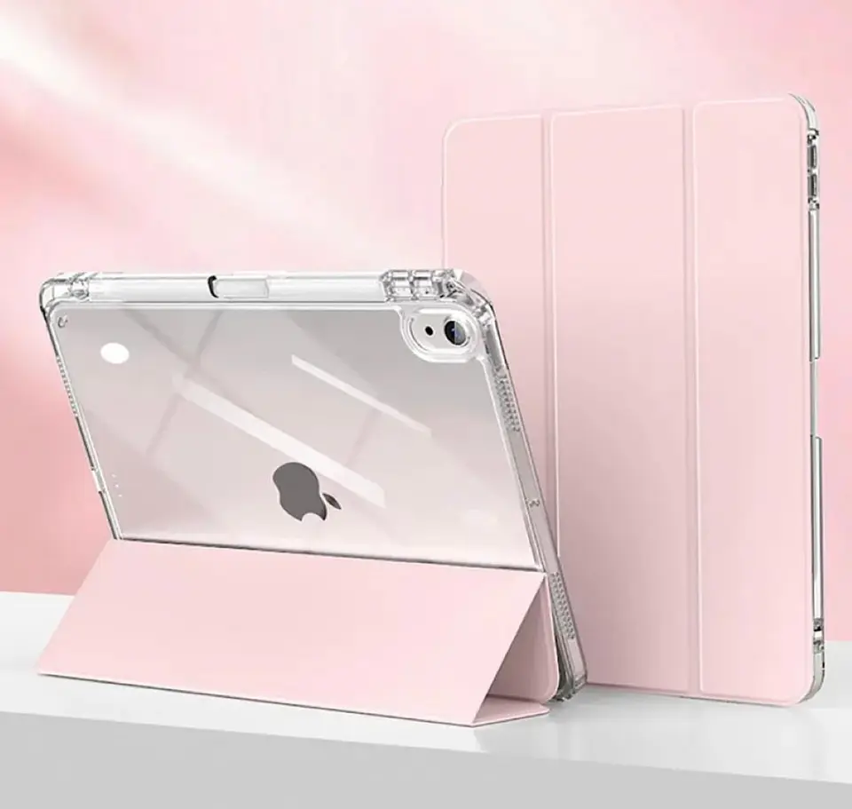 Carcasa Smart Cover Clear Para iPad A16 11th Gene 11 2025 Rosado 3