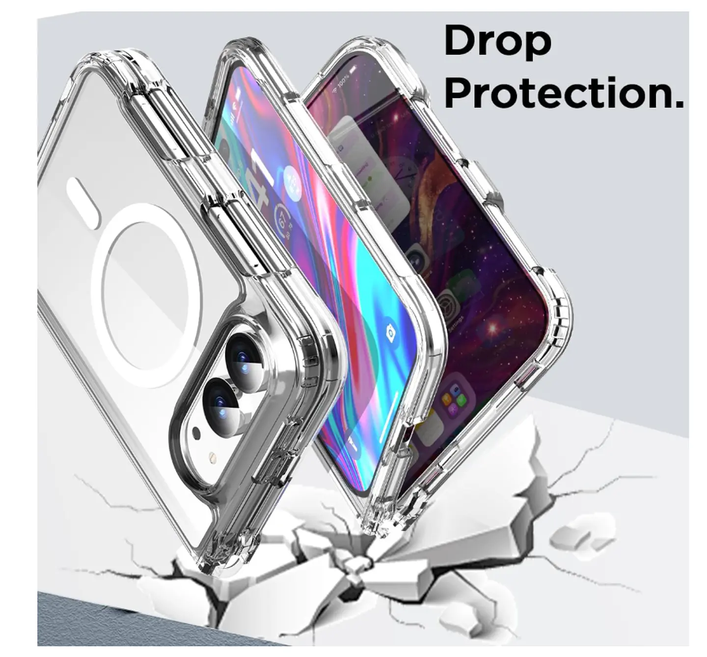 Carcasa Para iPhone 18 Fold Transparente MagSafe 6