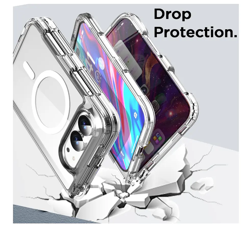 Carcasa Para iPhone 18 Fold Transparente MagSafe 6