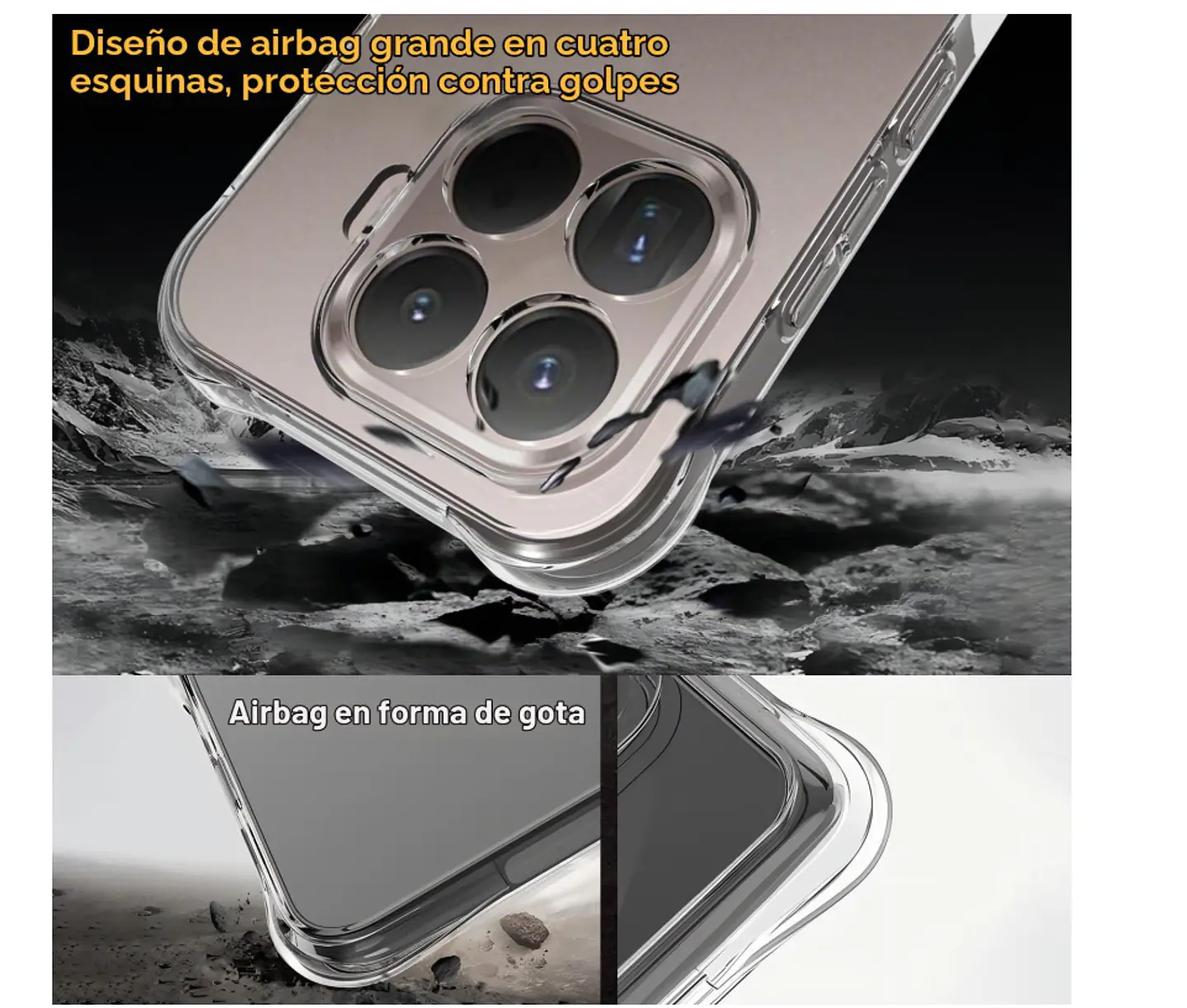 Carcasa Para Xiaomi 17T 5g Transparente Reforzada 2