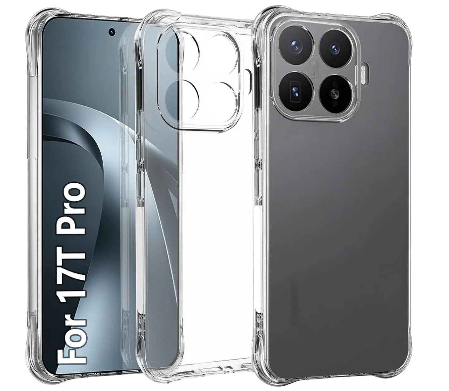Carcasa Para Xiaomi 17T Pro 5g Transparente Reforzada 1