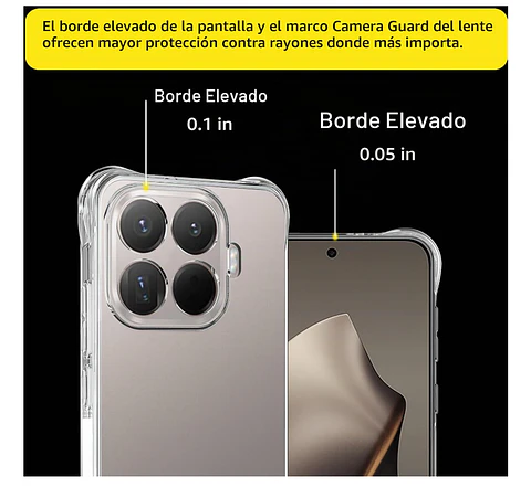 Carcasa Para Xiaomi 17T Pro 5g Transparente Reforzada