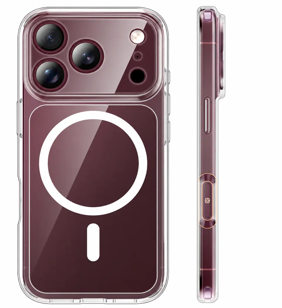 Carcasa Para iPhone 18 Pro Max Transparente MagSafe 1