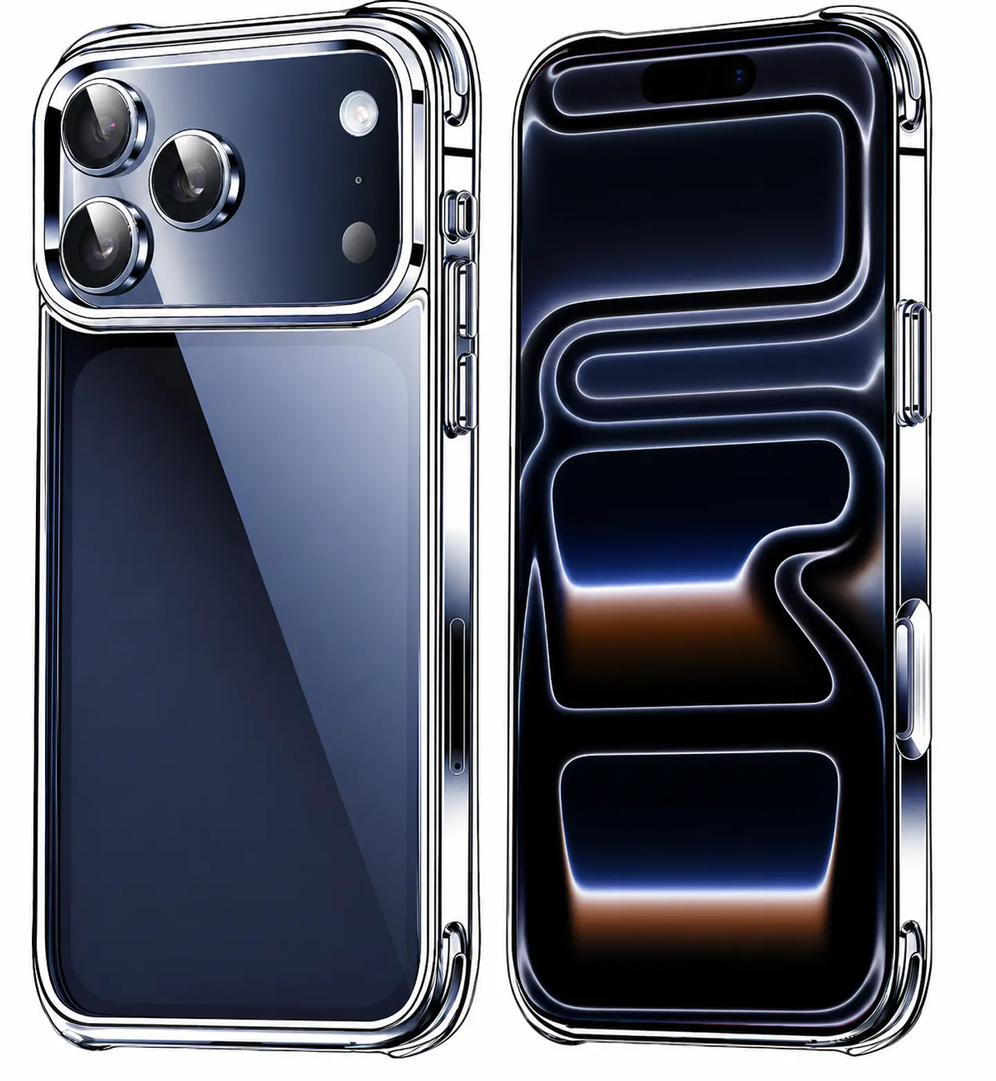 Carcasa Para iPhone 18 Pro Transparente Reforzada 5