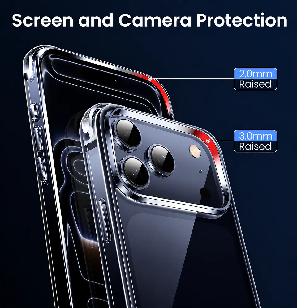 Carcasa Para iPhone 18 Pro Max Transparente Reforzada 7