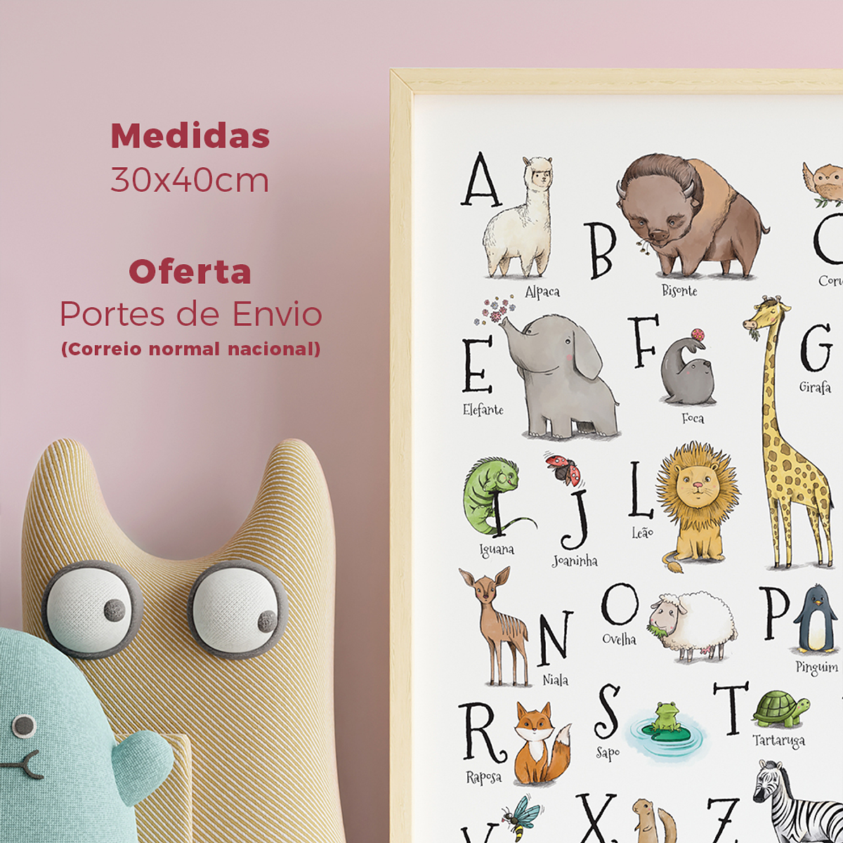 Poster Animal ABC for Children by Mara Silva