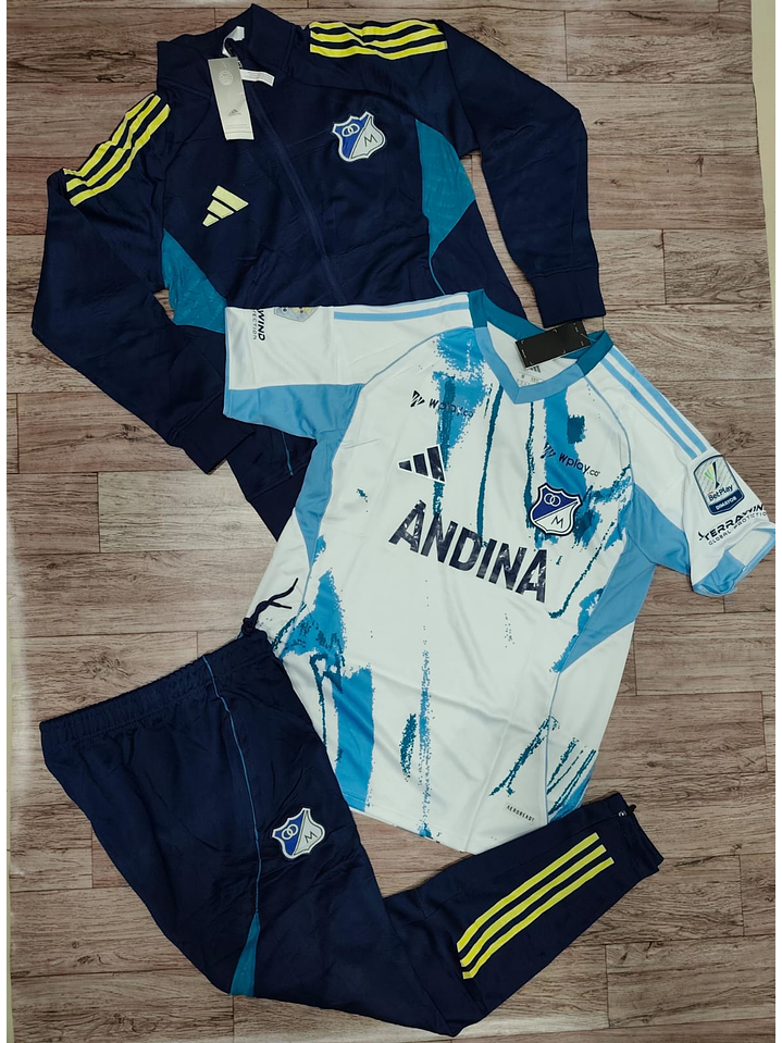 MILLONARIOS 2025 VISITANTE 3 PIEZAS 1