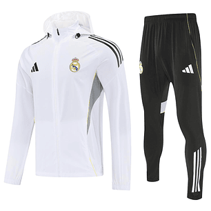 CONJUNTO REAL MADRID BL/NG SEMI IMPERMEABLE 