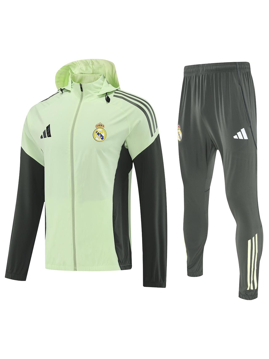 CONJUNTO REAL MADRID VD/GR SEMI IMPERMEABLE  1