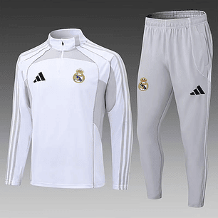 CONJUNTO DE ENTRENAMIENTO REAL MADRID 2026 BL/GR