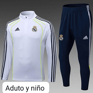 CONJUNTO DE ENTRENAMIENTO REAL MADRID 2026 BL/AZ