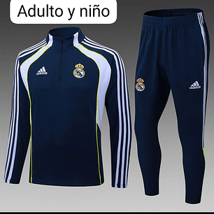 CONJUNTO DE ENTRENAMIENTO REAL MADRID 2026 AZ/BL/AM