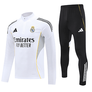 CONJUNTO DE ENTRENAMIENTO REAL MADRID BL/GR/AM