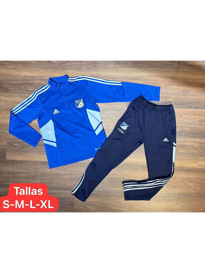 CONJUNTO DE ENTRENAMIENTO MILLONARIOS 2026 AZ/AZ/NE/BL 1