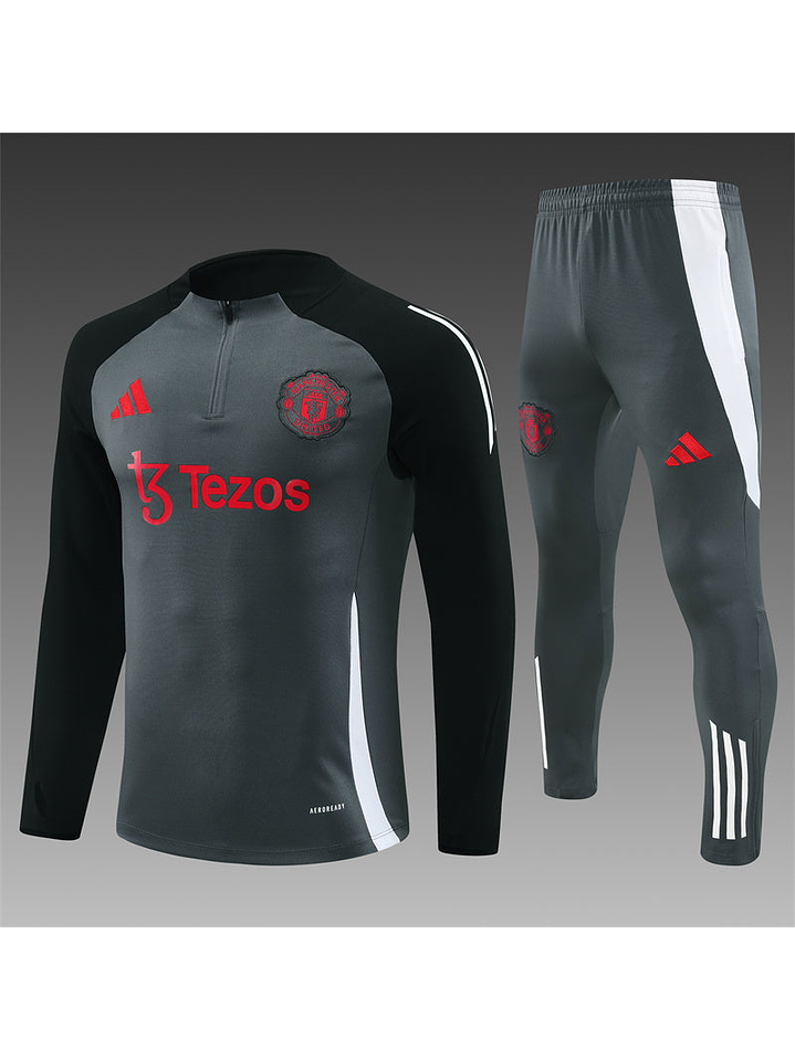 CONJUNTO DE ENTRENAMIENTO MANCHESTER UNITED NE/GR/BL 1