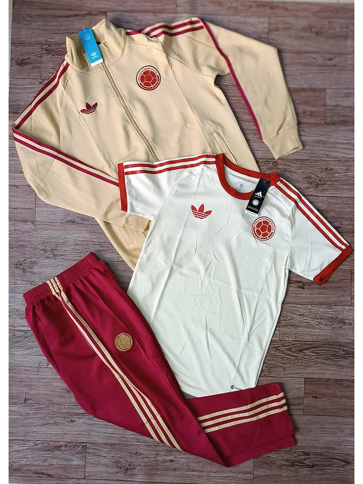 CONJUNTO DE PRESENTACION SELECCION COLOMBIA 3 PIEZAS 2026 BG/RJ 1