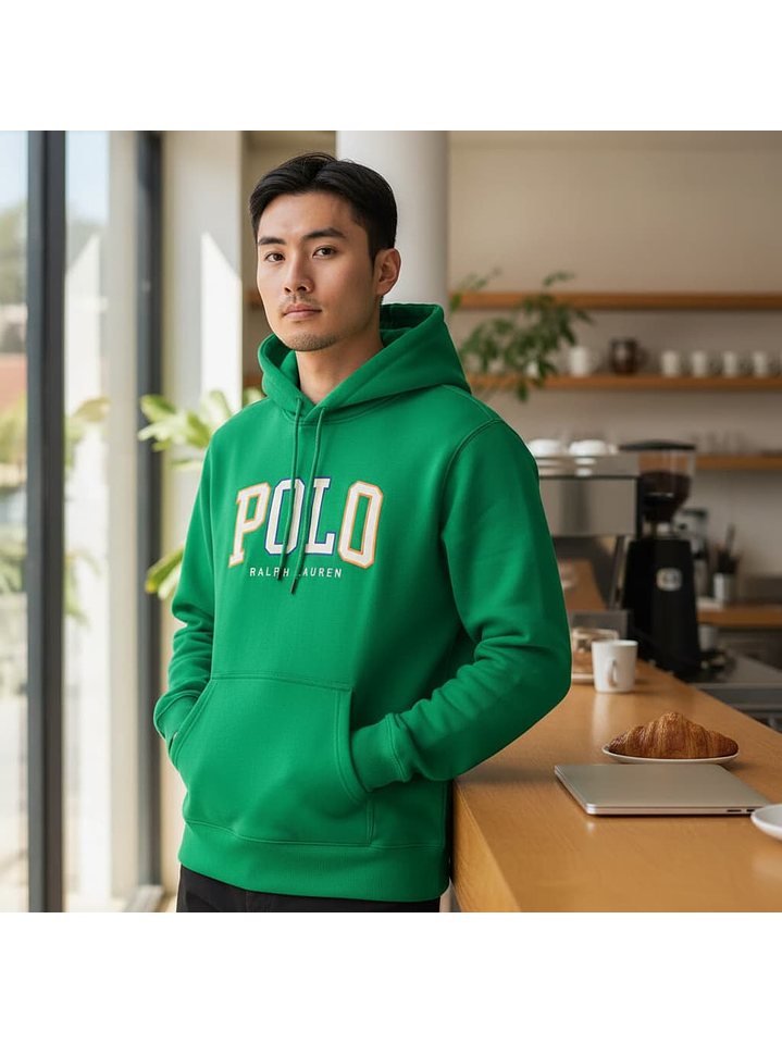 BUZO VERDE POLO RL 2