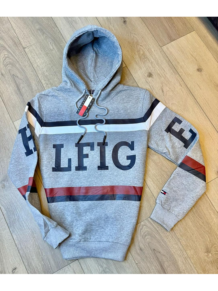 BUZO GRIS CON LINEAS TOMMY HILFIGER  1