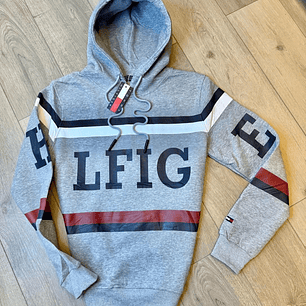 BUZO GRIS CON LINEAS TOMMY HILFIGER 