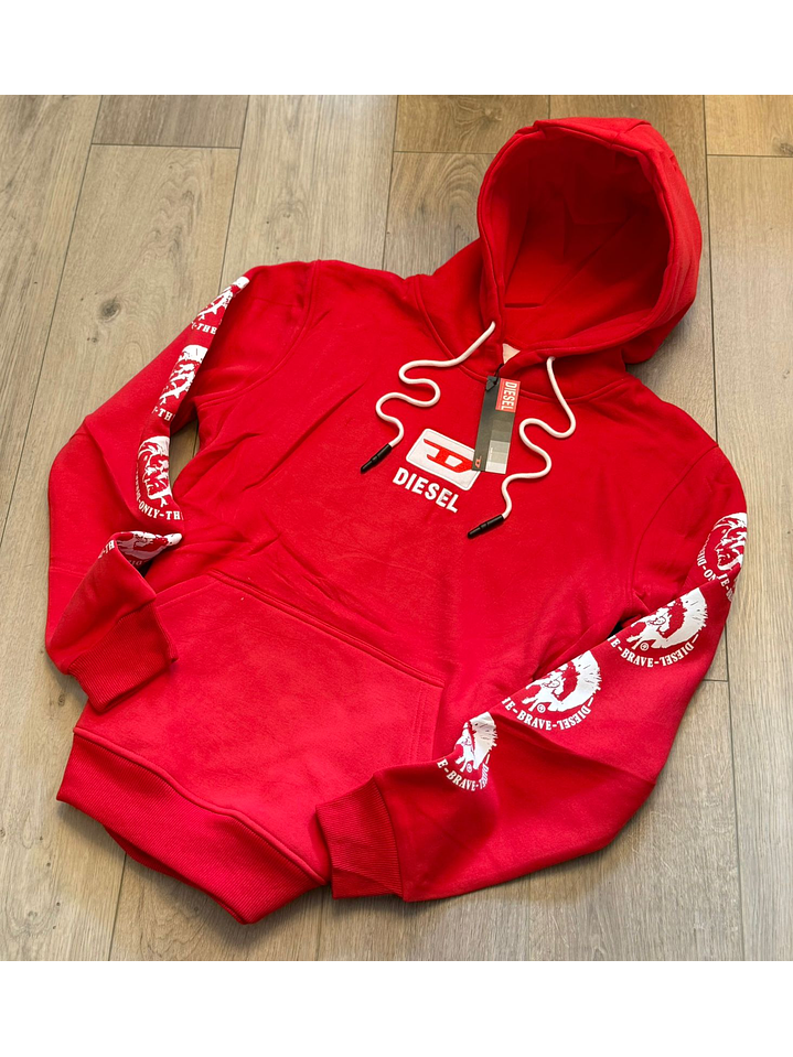 BUZO ROJO/BLANCO DIESEL 1