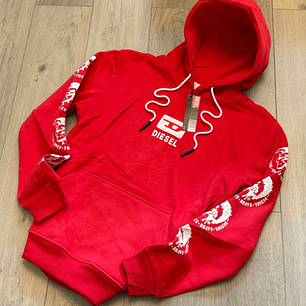BUZO ROJO/BLANCO DIESEL