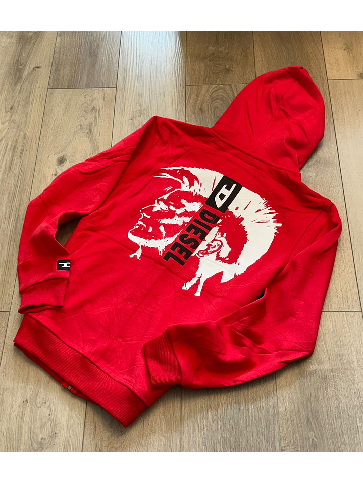 BUZO ROJO Y BLANCO DIESEL 1
