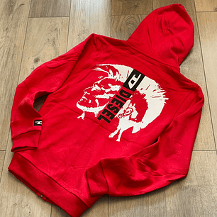 BUZO ROJO Y BLANCO DIESEL