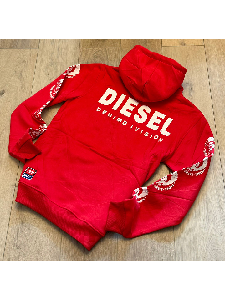 BUZO ROJO Y BLANCO DIESEL 2