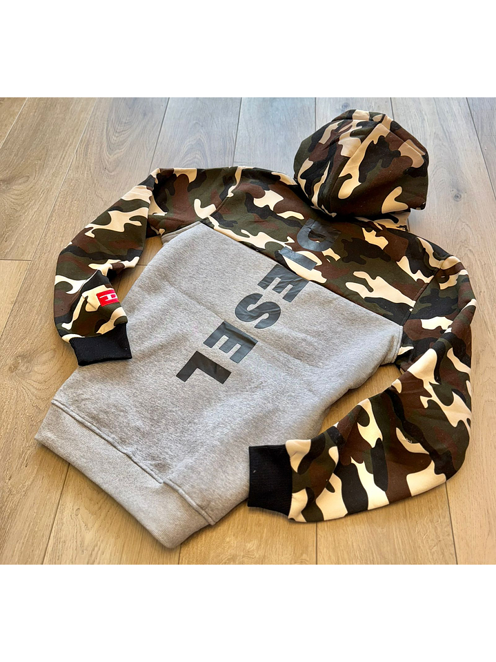 BUZO DIESEL CAMUFLADO VERDE Y GRIS DIESEL 1