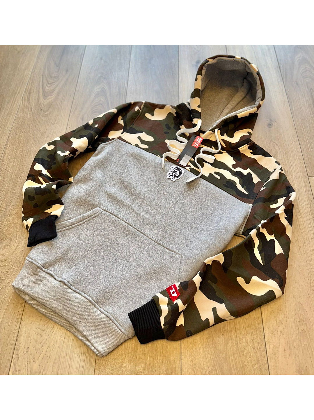 BUZO DIESEL CAMUFLADO VERDE Y GRIS DIESEL 2