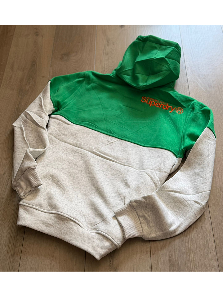 BUZO SUPERDRY VERDE Y GRIS 2