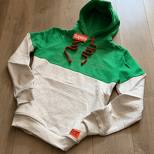 BUZO SUPERDRY VERDE Y GRIS