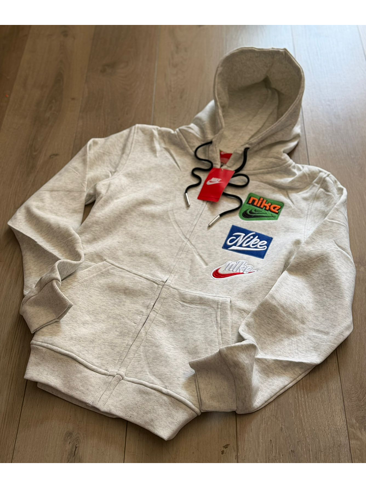 BUZO NIKE GRIS CON LOGO EN DISTINTOS COLORES  1